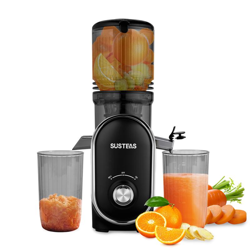 Cold Press Juicer with 5.3" Wide Feed Chute – High Juice Yield, Easy Clean, Whole Fruit Masticator Lisa Domen