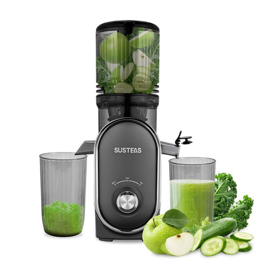 Cold Press Juicer with 5.3" Wide Feed Chute – High Juice Yield, Easy Clean, Whole Fruit Masticator Lisa Domen